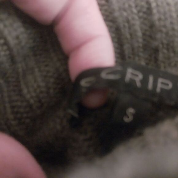 Striped Lady's Turtleneck Sweater with Embroidered Floral Detail - Picture 4 of 5